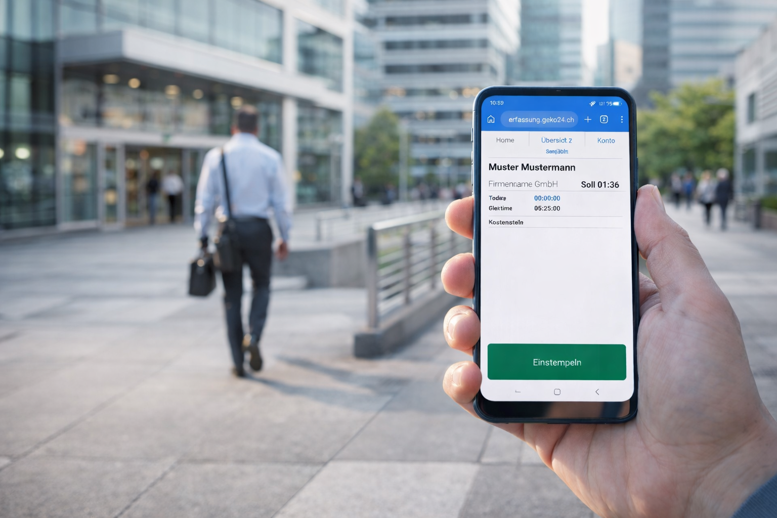 Geko24 Zeiterfassungssystem - Responsive Design für Desktop, Tablet und Smartphone